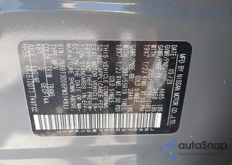 2023 Nissan Rogue Platinum Intelligent Awd from USA, damaged, VIN JN8BT3DD6PW314911